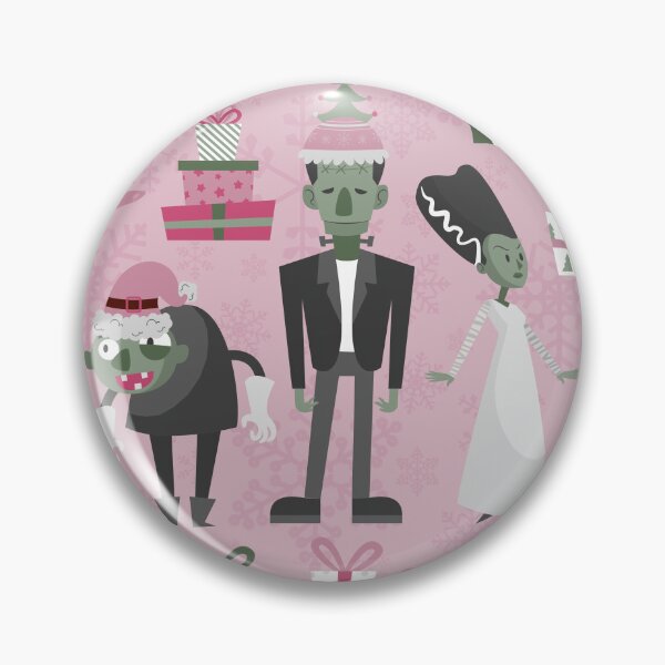Item preview, pink christmas monster bride frankenstein designed and sold by Gossip Rag.