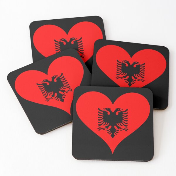 Item preview, Albania Heart Flag - Albanian Pride & Love designed and sold by NTGUILTY.