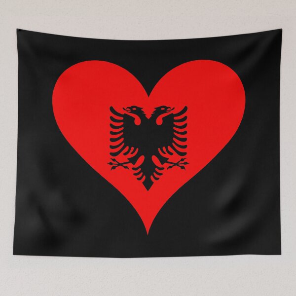 Item preview, Albania Heart Flag - Albanian Pride & Love designed and sold by NTGUILTY.