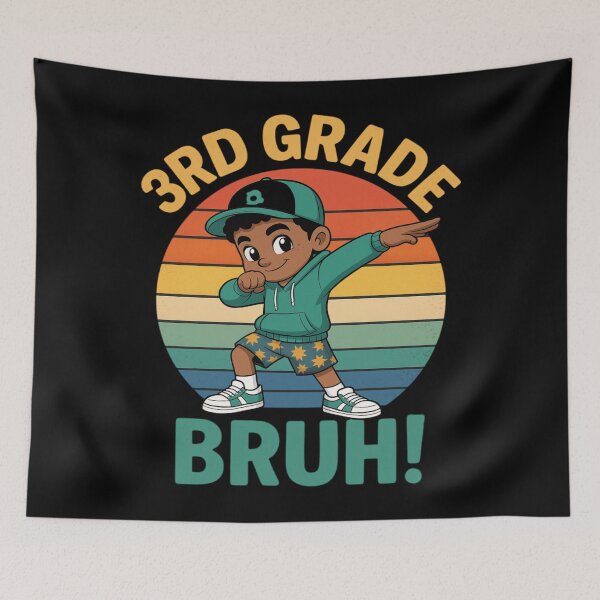 Item preview, 3rd Grade Bruh Dabbing Boy Third Grade Squad Boy Student  designed and sold by stylechoc.