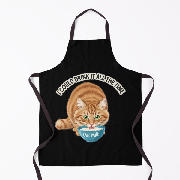 Item preview, Sweet Redhead Cat Drinking Oat Milk designed and sold by Bowniko^^.