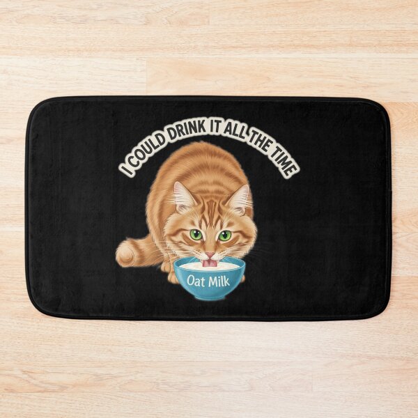 Item preview, Sweet Redhead Cat Drinking Oat Milk designed and sold by Bowniko^^.