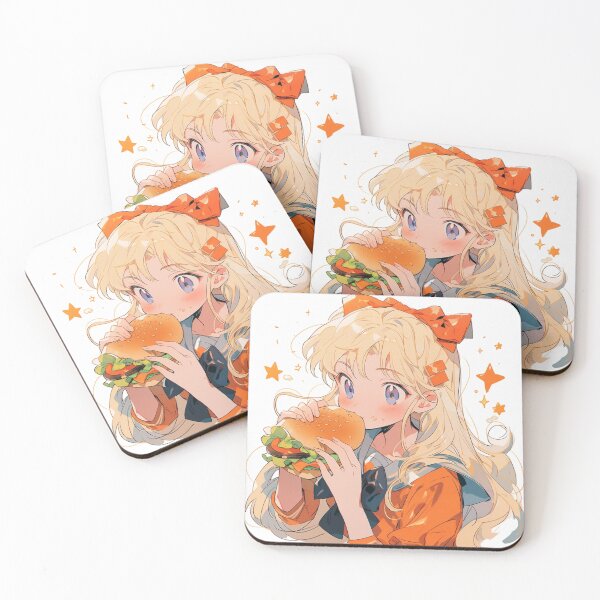 Item preview, Minako and her Burger designed and sold by Solace Sparkles.