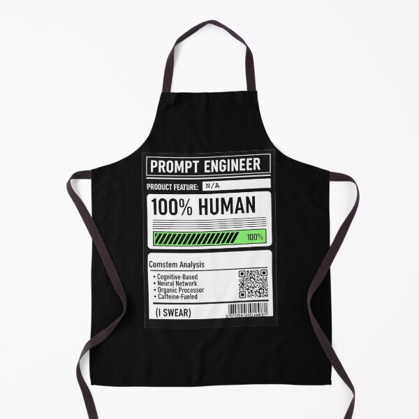 Item preview, Prompt Engineer – 100% Human (I Swear) designed and sold by Dioscuri Digital.