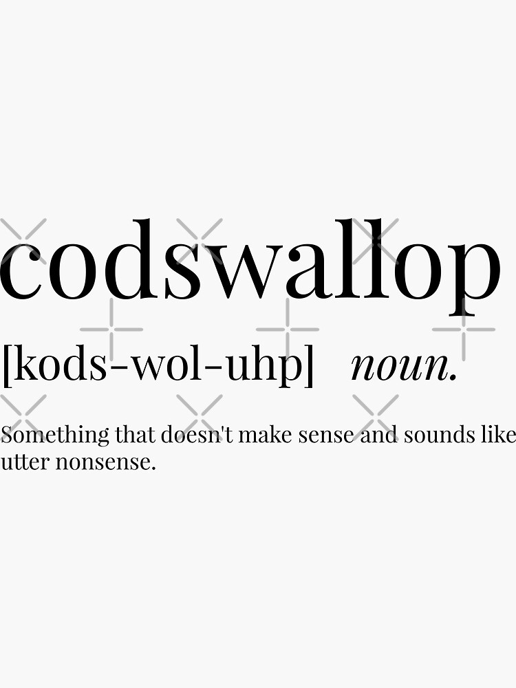 Thumbnail 3 of 3, Sticker, Codswallop Definition designed and sold by definingprints.
