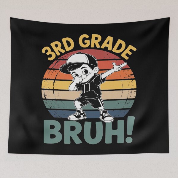 Item preview, 3rd Grade Bruh Dabbing Boy Third Grade Squad Boy Student  designed and sold by stylechoc.