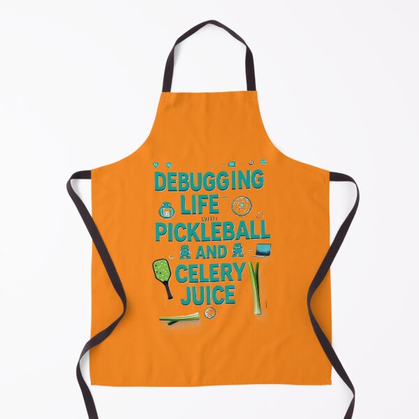 Item preview, Debugging Life with Pickleball and Celery Juice – Funny Tech & Wellness Design designed and sold by Khala.