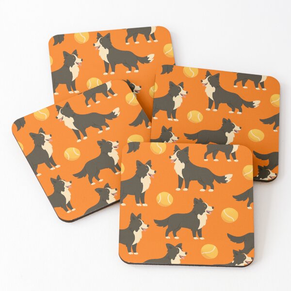Item preview, Playful Border Collies with Tennis Balls  designed and sold by Nature's Palette.