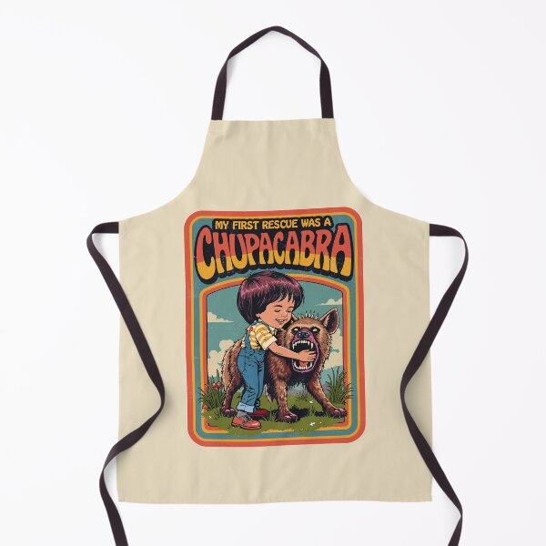 Item preview,  My First Rescue Was A Chupacabra - Funny Retro Cryptozoology Art designed and sold by Vintagenaut Co..