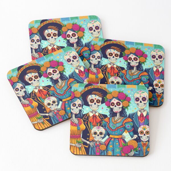 Item preview, Traditional Skeleton Family Portrait – Día de los Muertos Design designed and sold by Ojo de Lilith.