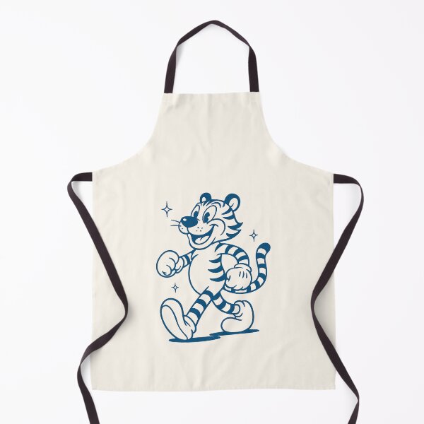 Item preview, Cool Blue Tiger – Vintage Cartoon Style designed and sold by HoopeStylee.