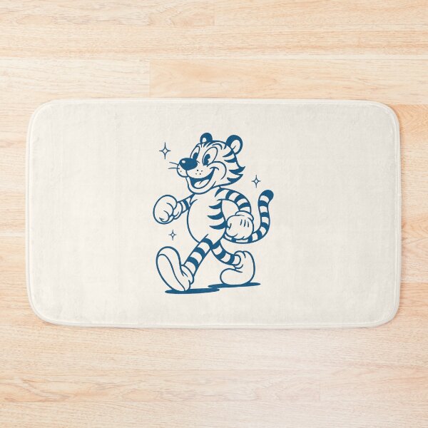 Item preview, Cool Blue Tiger – Vintage Cartoon Style designed and sold by HoopeStylee.