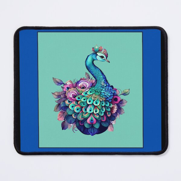 Item preview, WITH HEARTFELT SYMPATHY CARD, BLUE PEACOCK, EXOTIC BIRD, MEMORIAL designed and sold by AASparksDesigns.