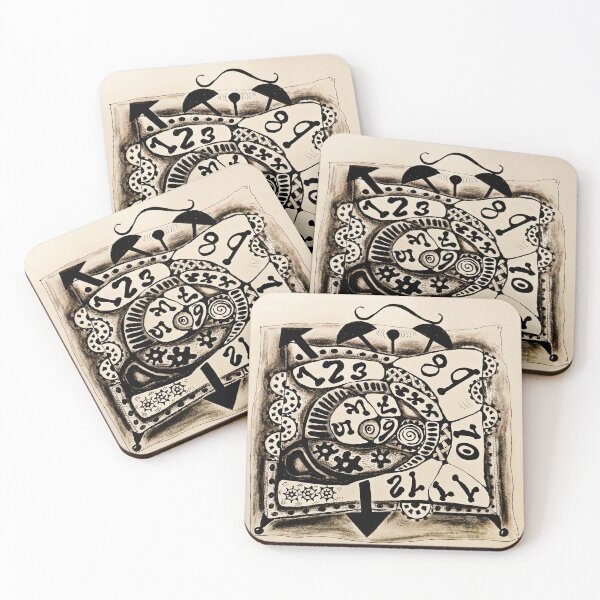 Item preview, Wonky Clock designed and sold by Songbird Designs.