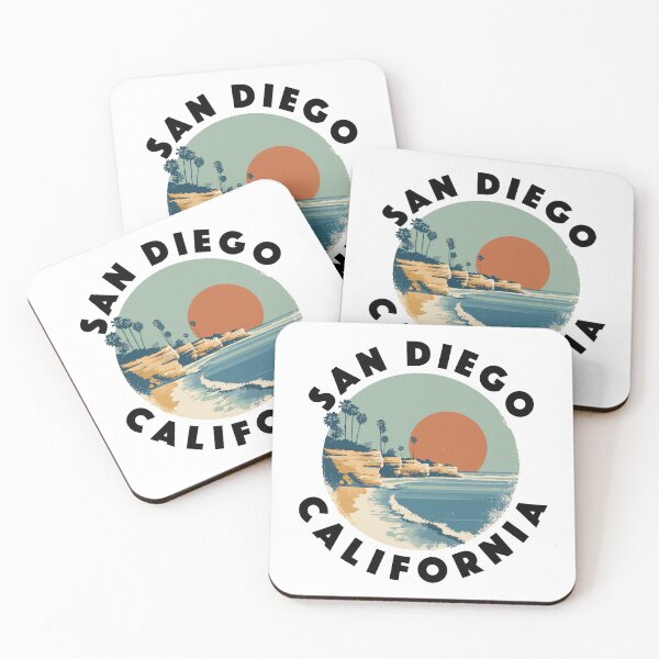 Item preview, San Diego - California (with Black Lettering) designed and sold by VelvetRoom.