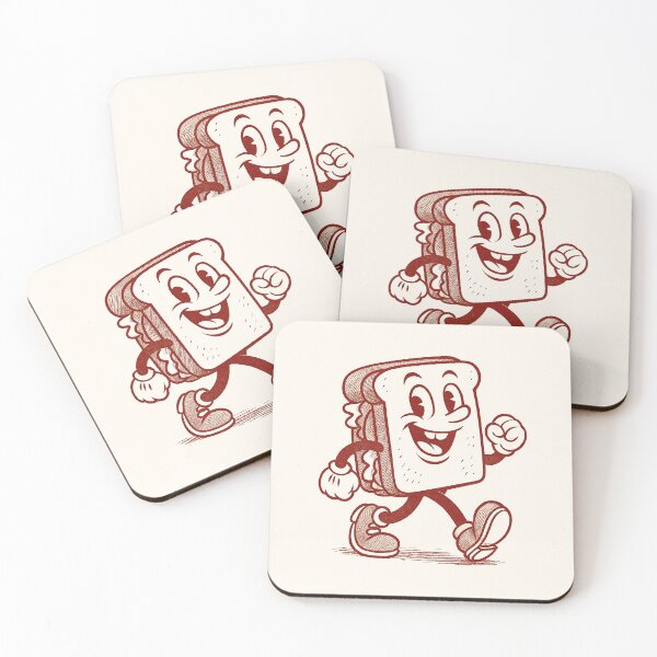 Item preview, Retro Sandwich – Happy Steps in Red designed and sold by HoopeStylee.