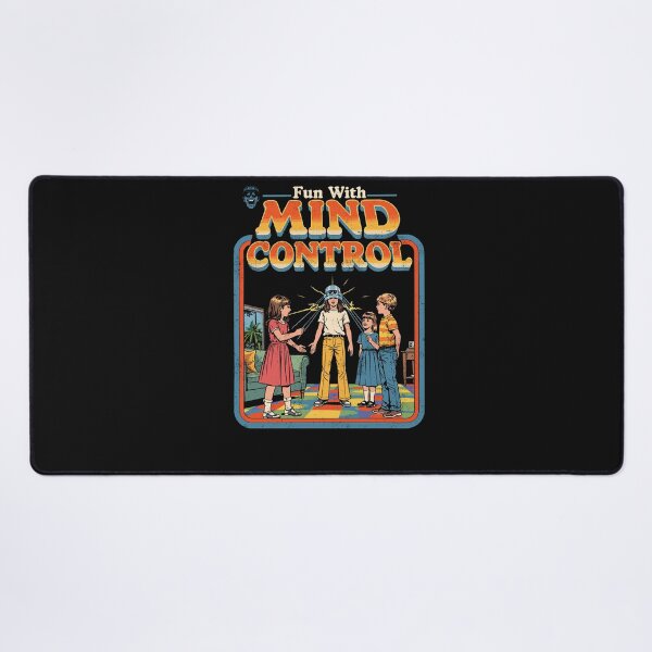 Item preview, Fun With Mind Control - Funny Retro Horror 70s Art designed and sold by Vintagenaut Co..