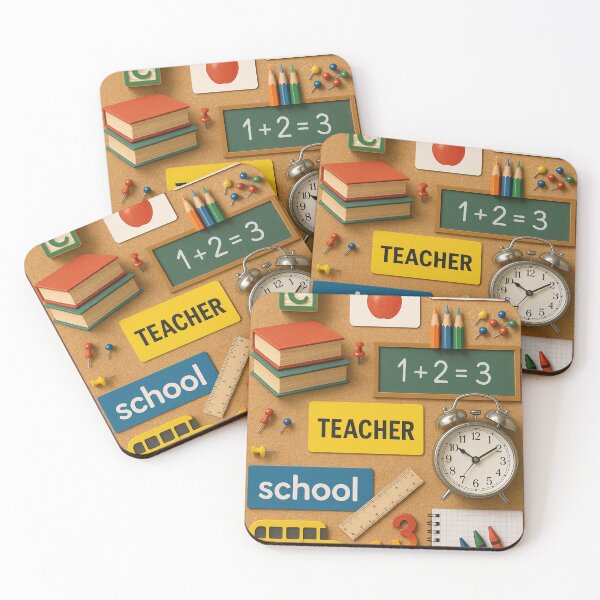Item preview, Elementary school teacher back to school collage bulliten board designed and sold by BackgroundND.