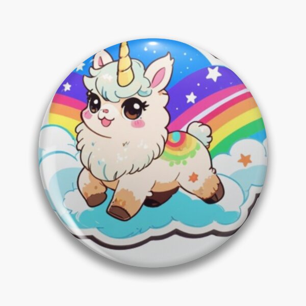 Item preview, Playful Llama Unicorn with Sparkles designed and sold by ChibiFusion.