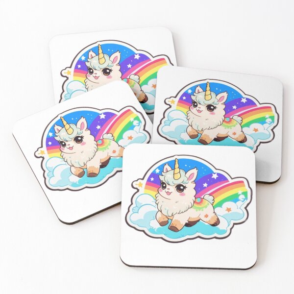 Item preview, Playful Llama Unicorn with Sparkles designed and sold by ChibiFusion.