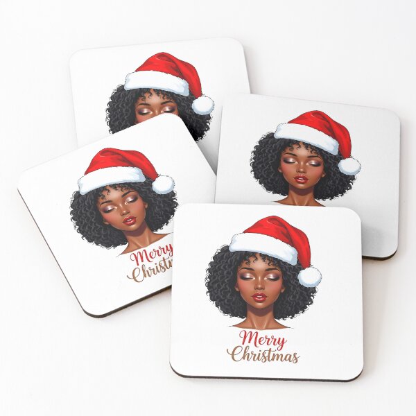 Item preview, Black Santa Woman: Merry Christmas & Happy Holidays! ?? designed and sold by UrbanApparel.