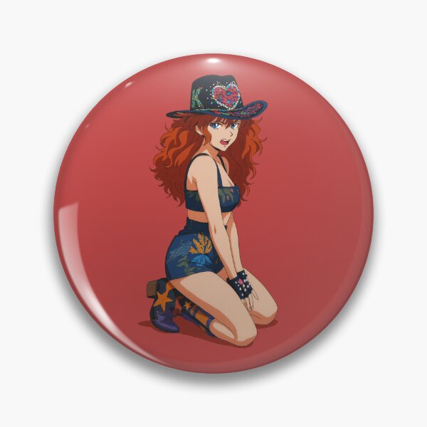 Item preview, Chappell Roan Evangelion Pink Pony Club Cowgirl – Retro Anime Rodeo Art designed and sold by DarkBirdClothing.