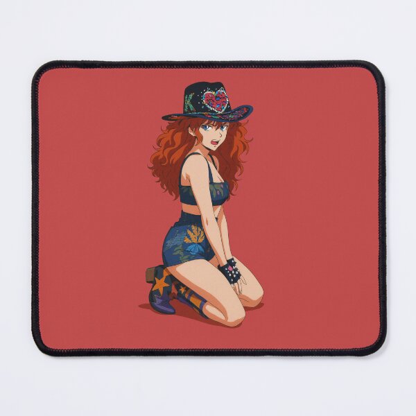 Item preview, Chappell Roan Evangelion Pink Pony Club Cowgirl – Retro Anime Rodeo Art designed and sold by DarkBirdClothing.