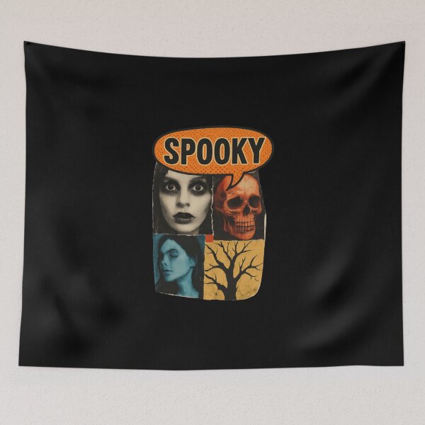 Item preview, Spooky Collage designed and sold by thesircurly.