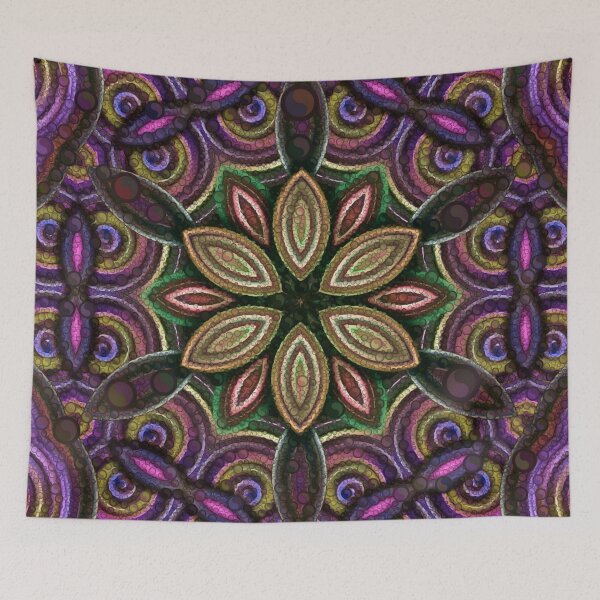 Item preview, Kaleidoscopic Gradient Petal-Like Pattern designed and sold by ArtByLeanie123.