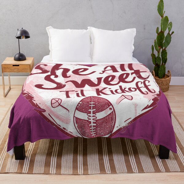 Item preview, She’s All Sweet Til Kickoff Football Design designed and sold by ArgentoArt.
