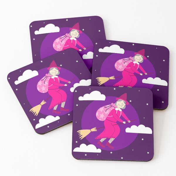 Item preview, purple christmas witch befana broomrider spookmas designed and sold by Gossip Rag.