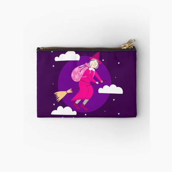 Item preview, purple christmas witch befana broomrider spookmas designed and sold by Gossip Rag.
