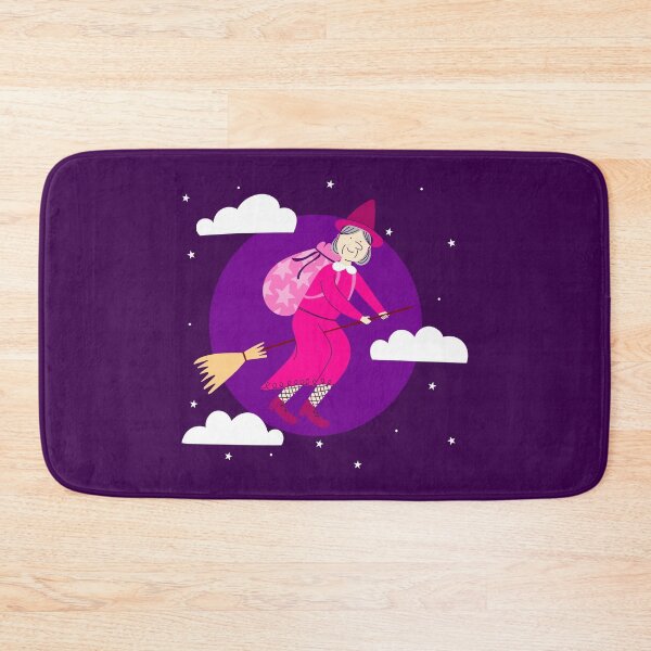 Item preview, purple christmas witch befana broomrider spookmas designed and sold by Gossip Rag.