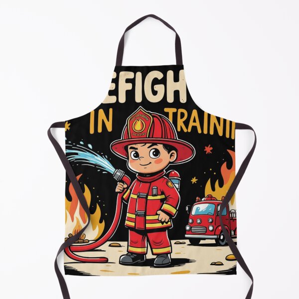 Item preview, Cute Firefighter in Training Shirt, Fire Engine for kids Outfit designed and sold by May K Studio Design.