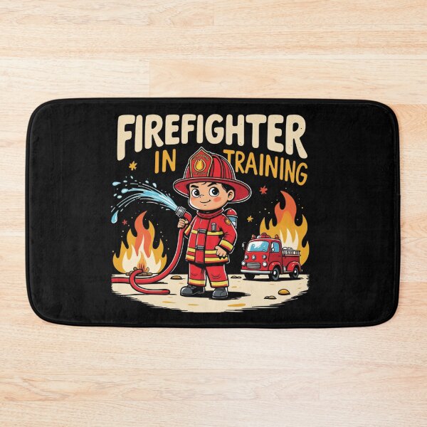 Item preview, Cute Firefighter in Training Shirt, Fire Engine for kids Outfit designed and sold by May K Studio Design.