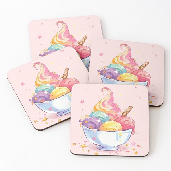 Item preview, Colorful Ice Cream Sundae Illustration designed and sold by ChicksGoods.