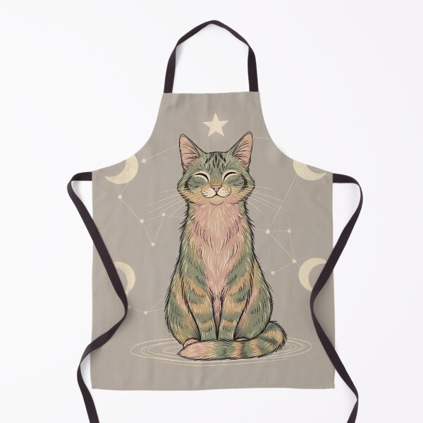 Item preview, Celestial Meditative Cat – Sand, Sage & Star designed and sold by 	aluzia.design.