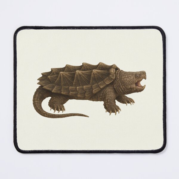 Item preview, Alligator Snapping Turtle US Animal Illustration Style Artwork designed and sold by kakarikihill.
