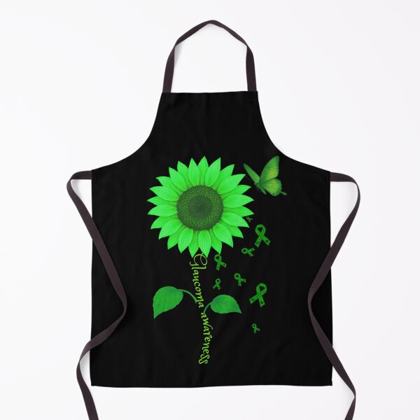 Item preview, Glaucoma Awareness Green Flower & Butterfly Design designed and sold by Eyepatch-Jacks.