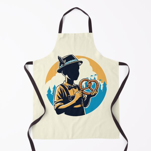 Item preview, Silhouette of Oktoberfest Pretzel Eating Boy designed and sold by Ghost on Toast.