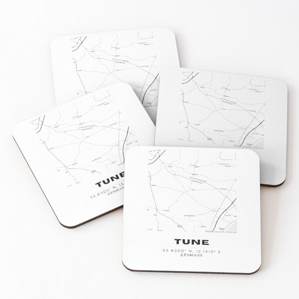 Item preview, Tune City Map Poster – Simple Denmark Travel Stamp Art designed and sold by RM-Journey.