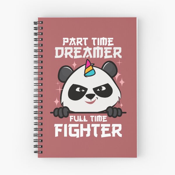 Item preview, Part Time Dreamer, Full Time Fighter - Unicorn Ninja Panda  designed and sold by HimayaStudio.
