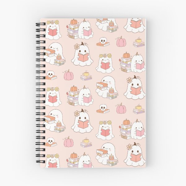 Item preview, Cute ghost reading books designed and sold by FatBirdie.