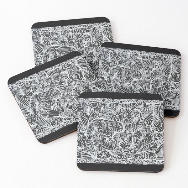 Item preview, Hearts on Black II designed and sold by Songbird Designs.