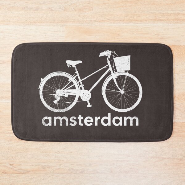 Item preview, Amsterdam + Bicycle (on dark, lowercase) designed and sold by mooskdesign.