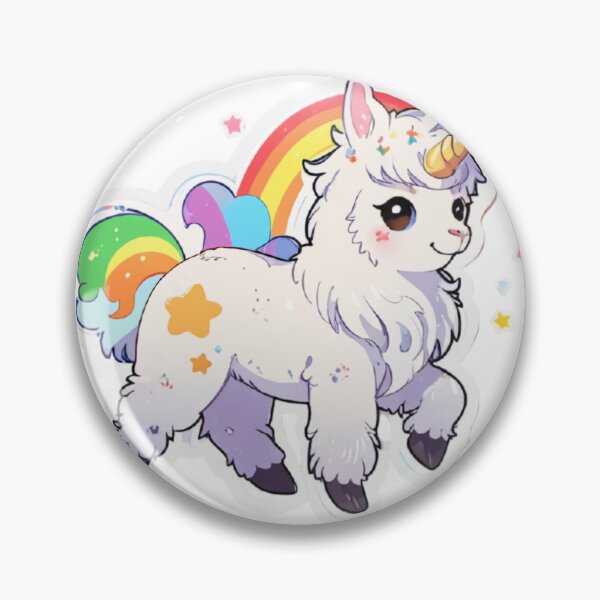 Item preview, Rainbow Llama Unicorn: Sparkles and Stars designed and sold by ChibiFusion.