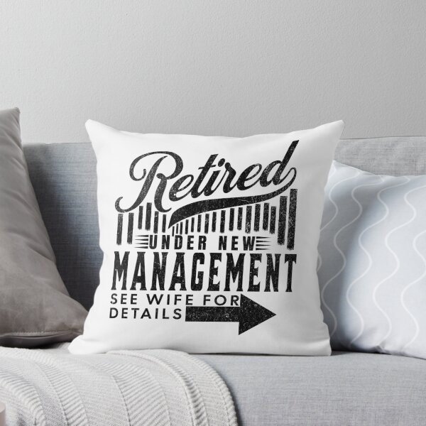 Item preview, vintage Funny Retirement quote for Husbands, Retired Under New Management See Wife for Details designed and sold by LuxeGraphix.