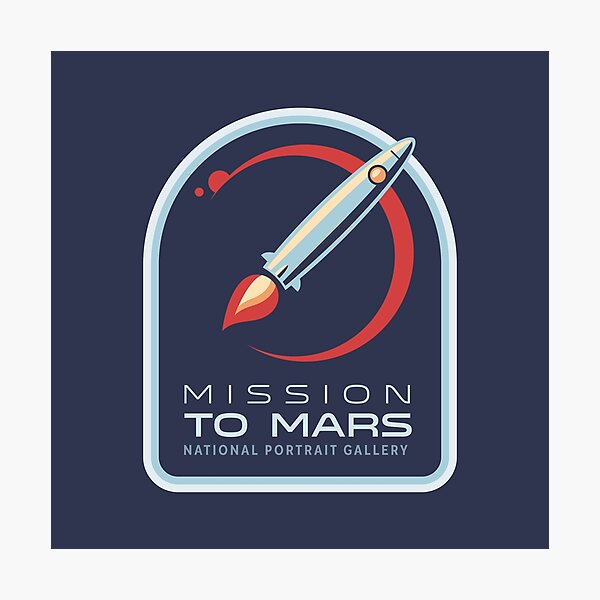 Item preview, Mission to Mars Badge designed and sold by Davy Sprocket.