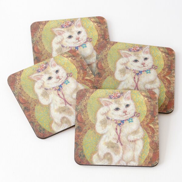 Item preview, Maneki-neko Hana: The Adorable Lucky Cat with Golden Arabesque designed and sold by nakaitomoko.