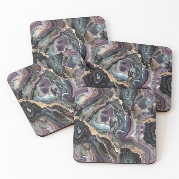 Item preview, purple misty mountain agate gemstone geode designed and sold by EarthenEmbers.